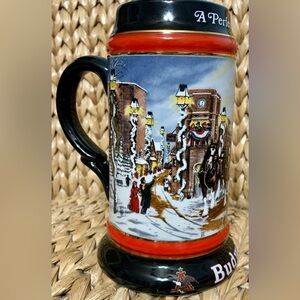 VINTAGE 1992 BUDWEISER STEIN A PERFECT CHRISTMAS